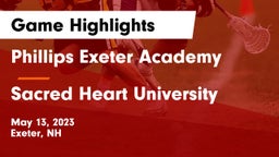 Phillips Exeter Academy  vs Sacred Heart University Game Highlights - May 13, 2023