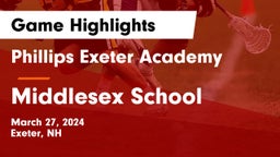 Phillips Exeter Academy vs Middlesex School Game Highlights - March 27, 2024
