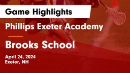 Phillips Exeter Academy vs Brooks School Game Highlights - April 24, 2024