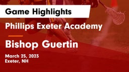 Phillips Exeter Academy  vs Bishop Guertin  Game Highlights - March 25, 2023