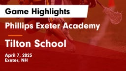 Phillips Exeter Academy  vs Tilton School Game Highlights - April 7, 2023