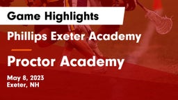 Phillips Exeter Academy  vs Proctor Academy  Game Highlights - May 8, 2023