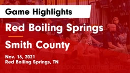 Red Boiling Springs  vs Smith County  Game Highlights - Nov. 16, 2021