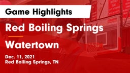 Red Boiling Springs  vs Watertown  Game Highlights - Dec. 11, 2021