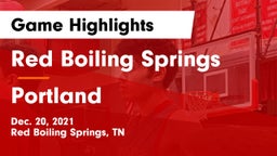 Red Boiling Springs  vs Portland  Game Highlights - Dec. 20, 2021
