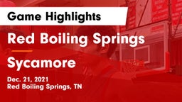 Red Boiling Springs  vs Sycamore  Game Highlights - Dec. 21, 2021