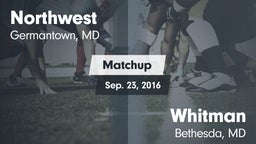 Matchup: Northwest High vs. Whitman  2016