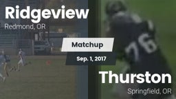 Matchup: Ridgeview High vs. Thurston  2017