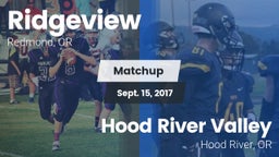 Matchup: Ridgeview High vs. Hood River Valley  2017