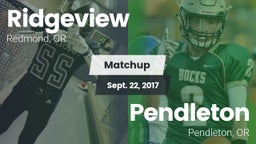 Matchup: Ridgeview High vs. Pendleton  2017