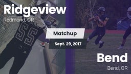 Matchup: Ridgeview High vs. Bend  2017