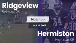 Matchup: Ridgeview High vs. Hermiston  2017