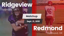 Matchup: Ridgeview High vs. Redmond  2018