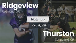 Matchup: Ridgeview High vs. Thurston  2018