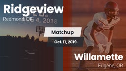 Matchup: Ridgeview High vs. Willamette  2019