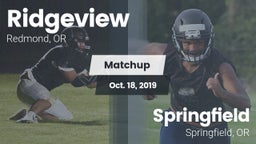 Matchup: Ridgeview High vs. Springfield  2019