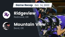 Recap: Ridgeview  vs. Mountain View  2022