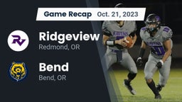 Recap: Ridgeview  vs. Bend  2023