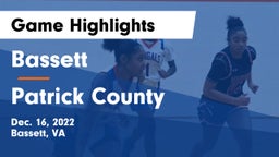 Bassett  vs Patrick County  Game Highlights - Dec. 16, 2022