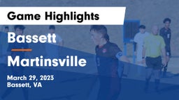 Bassett  vs Martinsville  Game Highlights - March 29, 2023