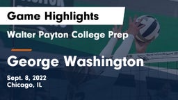 Walter Payton College Prep vs George Washington Game Highlights - Sept. 8, 2022