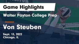 Walter Payton College Prep vs Von Steuben Game Highlights - Sept. 13, 2022