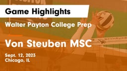 Walter Payton College Prep vs Von Steuben MSC Game Highlights - Sept. 12, 2023
