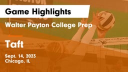 Walter Payton College Prep vs Taft  Game Highlights - Sept. 14, 2023