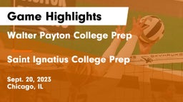 Walter Payton College Prep vs Saint Ignatius College Prep Game Highlights - Sept. 20, 2023