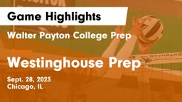Walter Payton College Prep vs Westinghouse Prep Game Highlights - Sept. 28, 2023