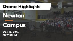 Newton  vs Campus  Game Highlights - Dec 10, 2016