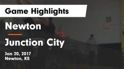 Newton  vs Junction City  Game Highlights - Jan 20, 2017