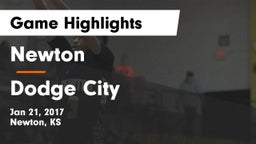 Newton  vs Dodge City  Game Highlights - Jan 21, 2017