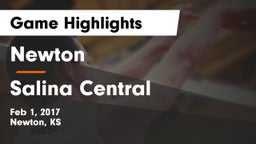 Newton  vs Salina Central  Game Highlights - Feb 1, 2017