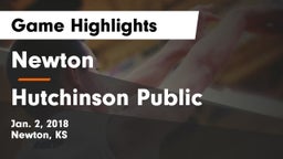 Newton  vs Hutchinson Public  Game Highlights - Jan. 2, 2018