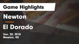 Newton  vs El Dorado  Game Highlights - Jan. 20, 2018