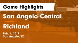 San Angelo Central  vs Richland  Game Highlights - Feb. 1, 2019