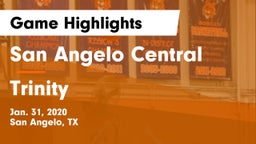 San Angelo Central  vs Trinity  Game Highlights - Jan. 31, 2020