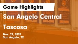 San Angelo Central  vs Tascosa  Game Highlights - Nov. 24, 2020