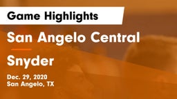 San Angelo Central  vs Snyder  Game Highlights - Dec. 29, 2020