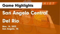San Angelo Central  vs Del Rio  Game Highlights - Nov. 14, 2023