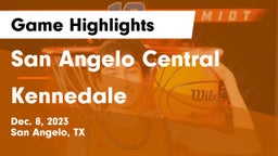 San Angelo Central  vs Kennedale  Game Highlights - Dec. 8, 2023
