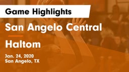 San Angelo Central  vs Haltom  Game Highlights - Jan. 24, 2020