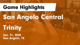 San Angelo Central  vs Trinity  Game Highlights - Jan. 31, 2020