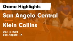 San Angelo Central  vs Klein Collins  Game Highlights - Dec. 4, 2021