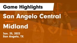 San Angelo Central  vs Midland  Game Highlights - Jan. 25, 2022