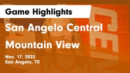 San Angelo Central  vs Mountain View  Game Highlights - Nov. 17, 2023