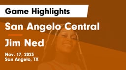 San Angelo Central  vs Jim Ned  Game Highlights - Nov. 17, 2023