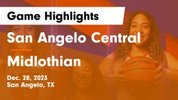 San Angelo Central  vs Midlothian  Game Highlights - Dec. 28, 2023
