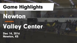 Newton  vs Valley Center  Game Highlights - Dec 14, 2016